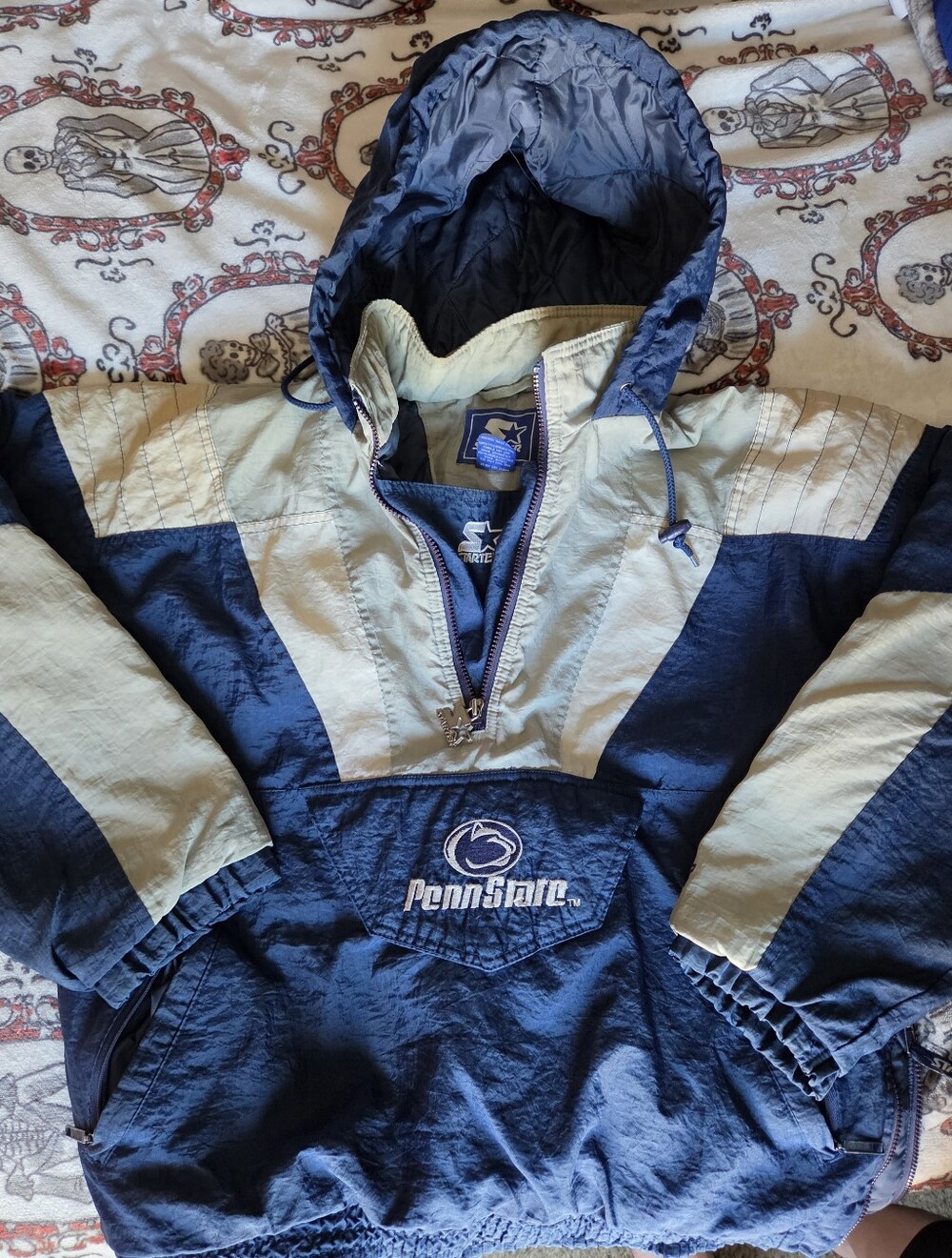 🏈 Vintage 90s Penn State Starter Anorak Jacket – Medium
